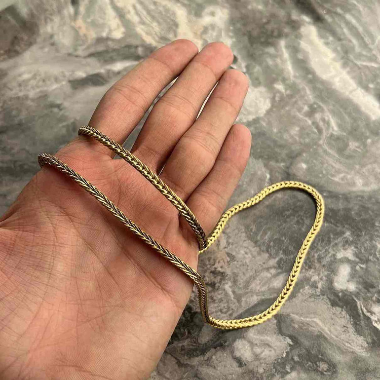 ست گردنبند و دستبند گندمی