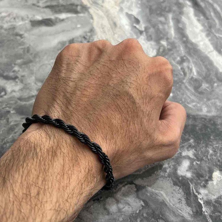 ست گردنبند و دستبند طنابی