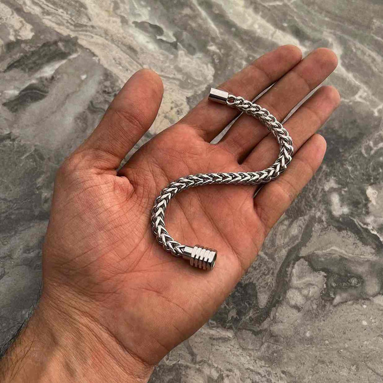 ست گردنبند و دستبند ۴وجهی قفل مگنتی