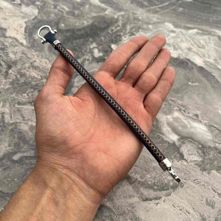 دستبند امگا 007 رابر و چرم