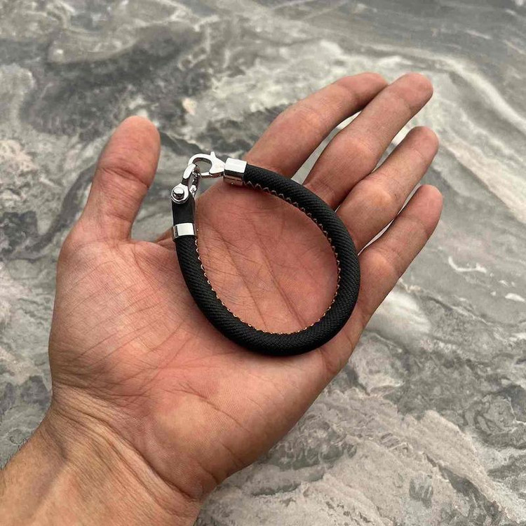 دستبند امگا 007 رابر و چرم