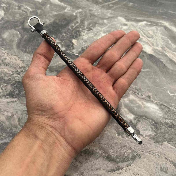 دستبند امگا 007 رابر و چرم